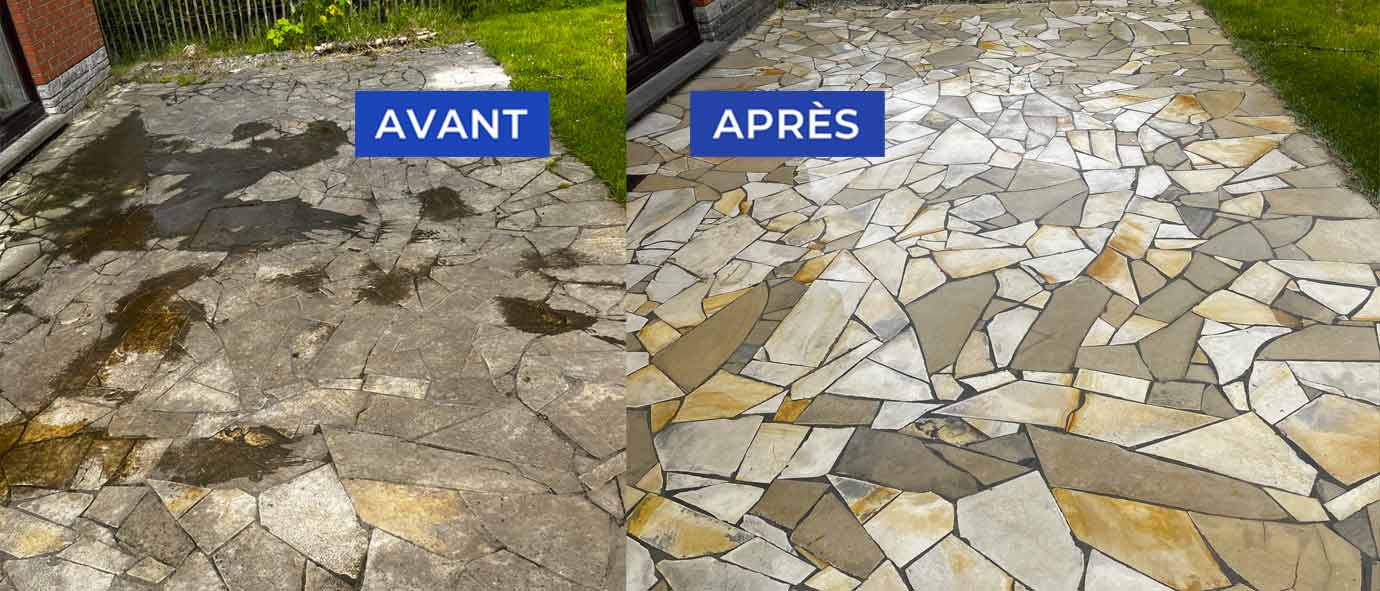 Nettoyage klinkers, pierre bleue … PROMICHELCOUVREUR : Nettoyage des extérieurs sur Namur et toute la Belgique . Spécialisé en nettoyage et  traitement anti-mousse klinkers, pierre bleue, muret, terrasse, pavé, allée … sur Namur et toute la Belgique